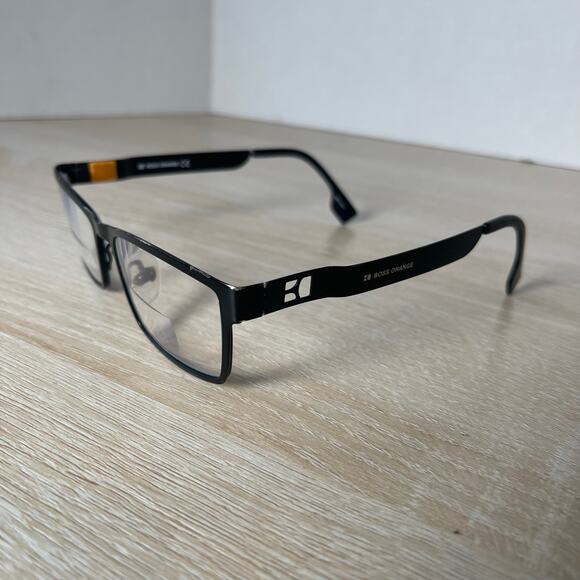 Hugo Boss Orange BO 0001 003 Eyeglasses READ Frames Only Metal Black 53-16-140 - Picture 3 of 10